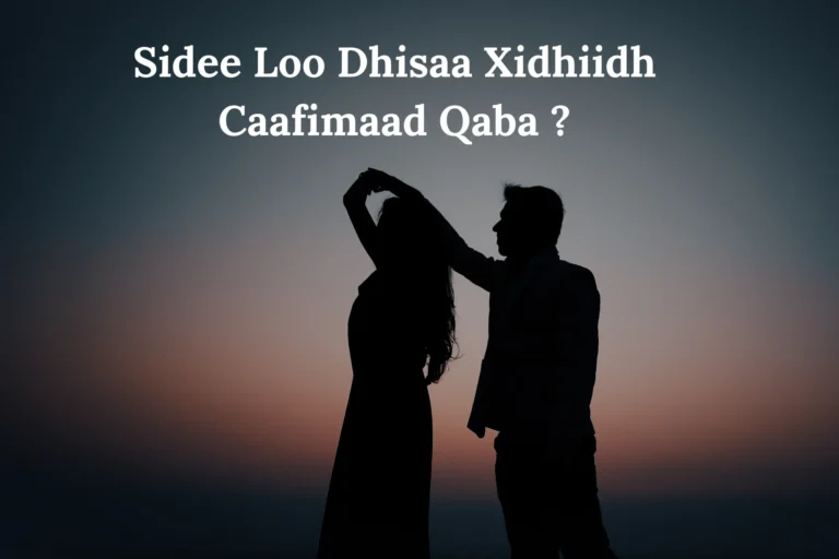 Sidee Loo Dhisaa Xidhiidh Caafimaad Qaba ?